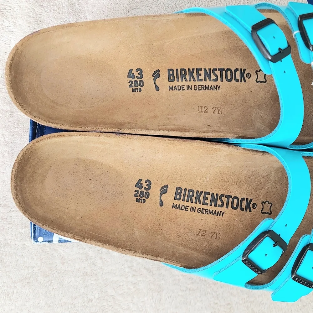Birkenstock Ibiza Scuba Blue Men's Size 10N Slide Sandals NWT Preppy Vacation